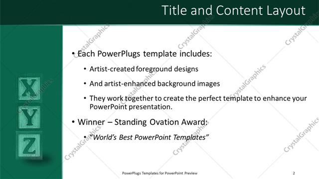 Title and Content presentation slide layout