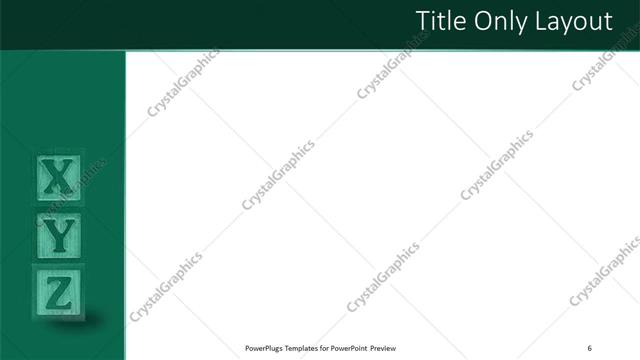 Title Only presentation slide layout