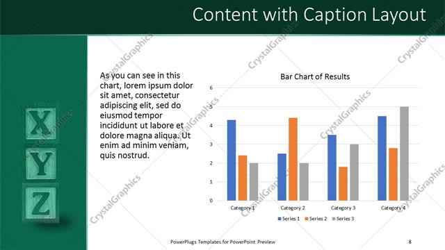 Content with Caption presentation slide layout