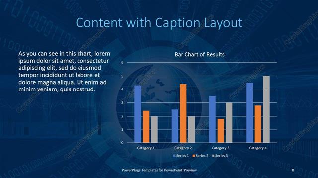 Content with Caption presentation slide layout