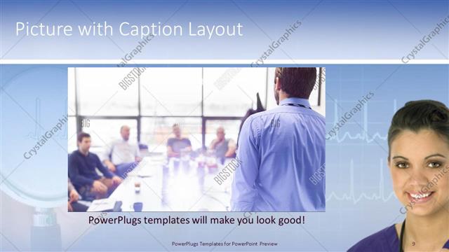 Picture with Caption presentation slide layout