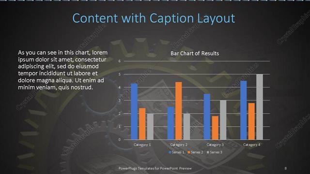 Content with Caption presentation slide layout