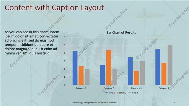 Content with Caption presentation slide layout