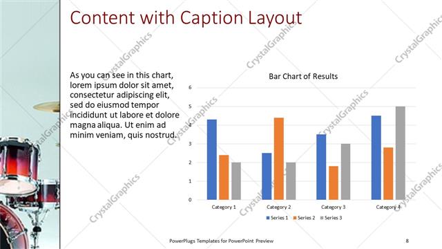 Content with Caption presentation slide layout