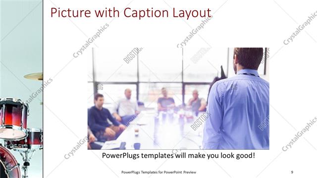 Picture with Caption presentation slide layout