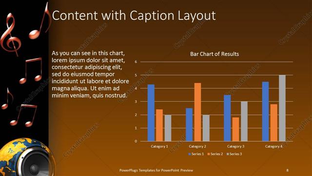 Content with Caption presentation slide layout