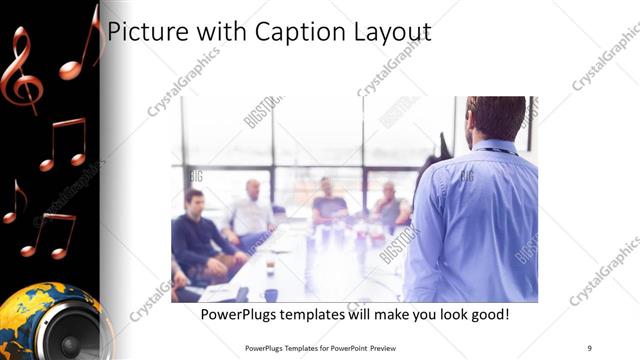 Picture with Caption presentation slide layout