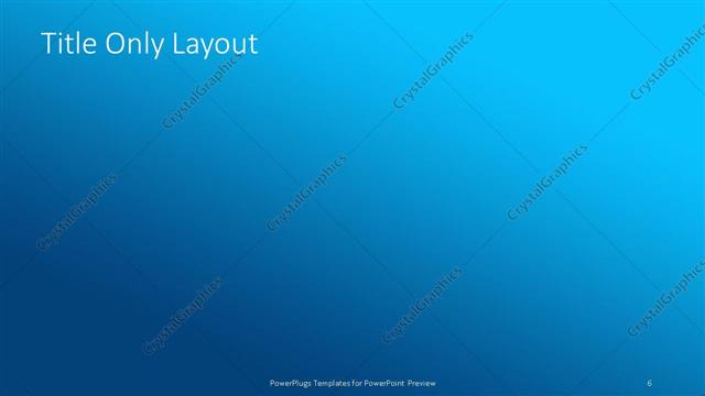 Title Only presentation slide layout