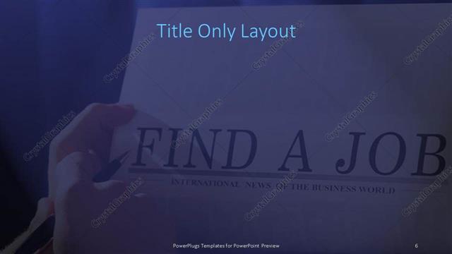 Title Only presentation slide layout