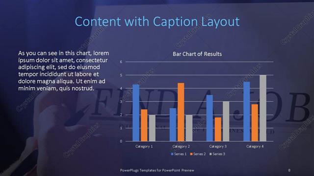 Content with Caption presentation slide layout