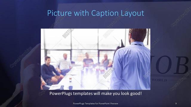Picture with Caption presentation slide layout