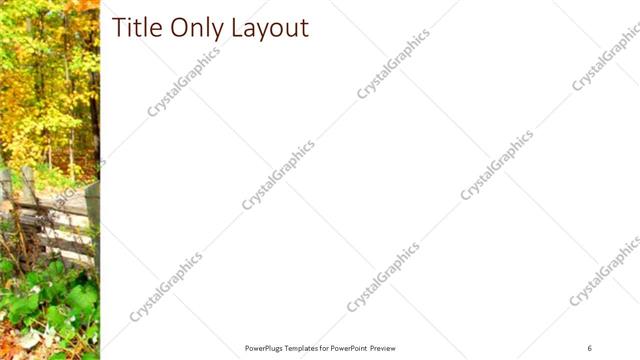 Title Only presentation slide layout