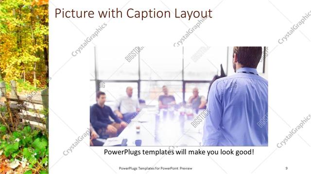 Picture with Caption presentation slide layout