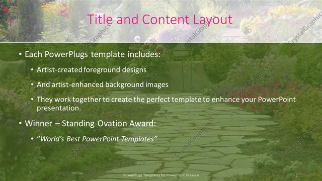Title and Content presentation slide layout