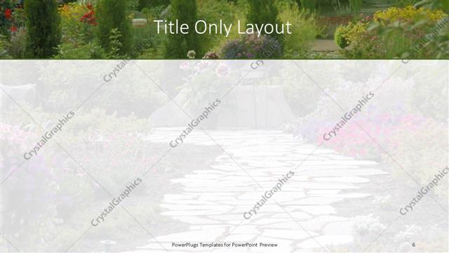 Title Only presentation slide layout