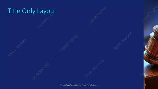 Title Only presentation slide layout