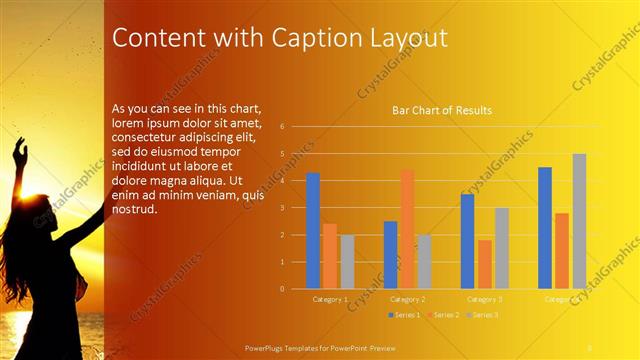 Content with Caption presentation slide layout