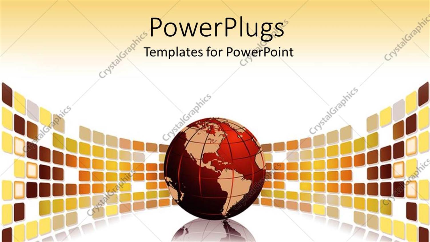 Featuring a Beautiful Depiction of a Globe and Boxes in the Background