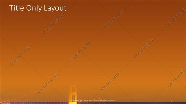 Title Only presentation slide layout