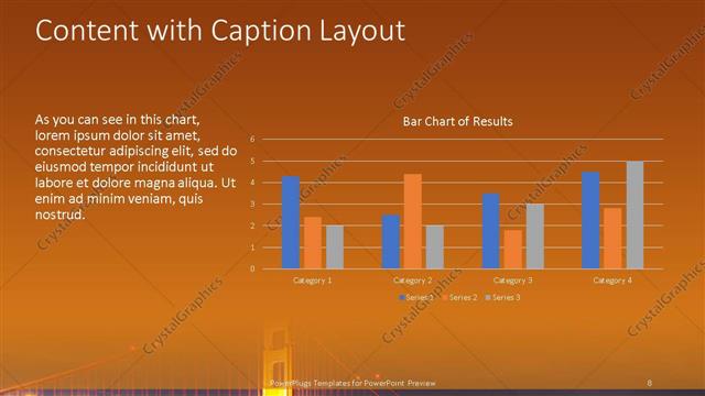 Content with Caption presentation slide layout