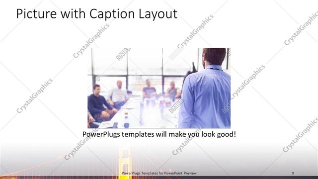 Picture with Caption presentation slide layout
