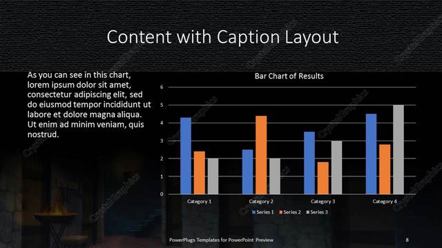 Content with Caption presentation slide layout