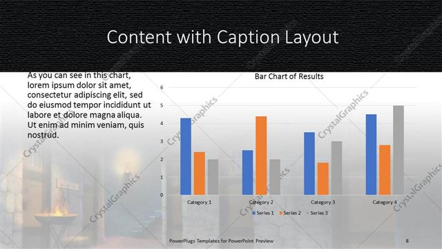Content with Caption presentation slide layout