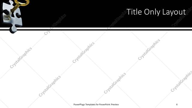 Title Only presentation slide layout