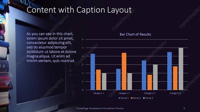 Content with Caption presentation slide layout