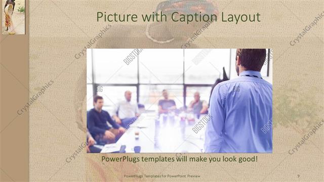 Picture with Caption presentation slide layout