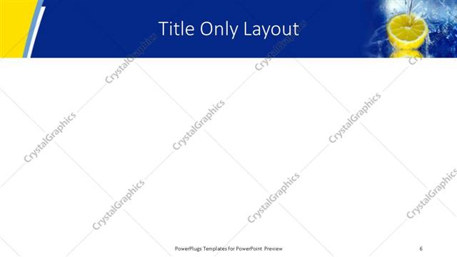 Title Only presentation slide layout