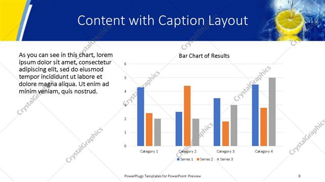 Content with Caption presentation slide layout