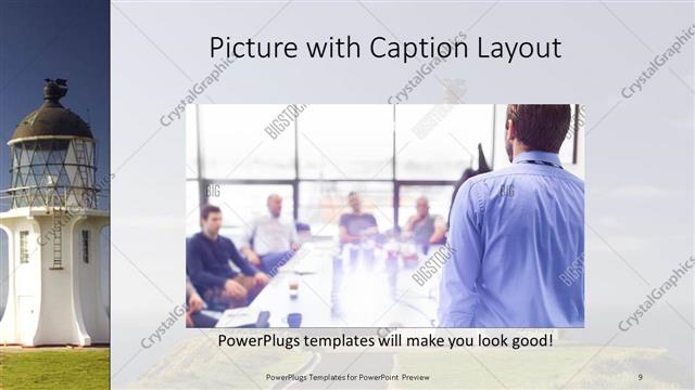 Picture with Caption presentation slide layout