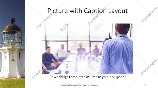 Picture with Caption presentation slide layout