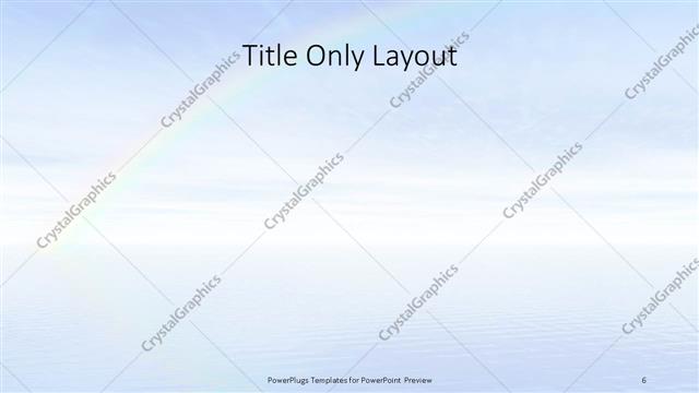Title Only presentation slide layout