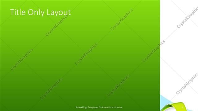 Title Only presentation slide layout