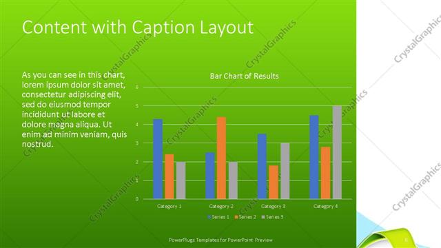 Content with Caption presentation slide layout