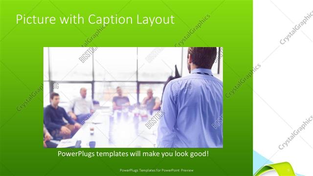 Picture with Caption presentation slide layout