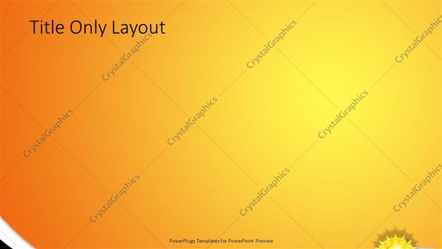 Title Only presentation slide layout