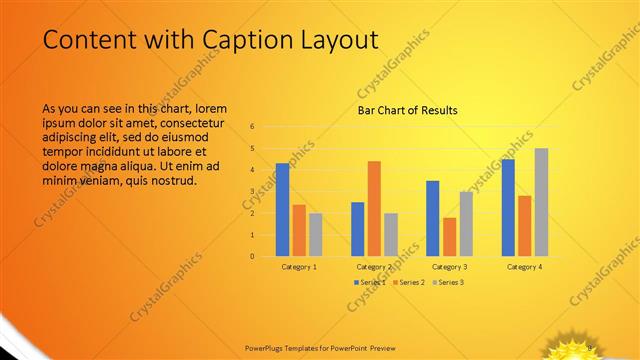Content with Caption presentation slide layout