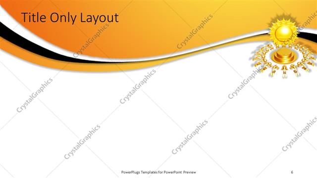 Title Only presentation slide layout