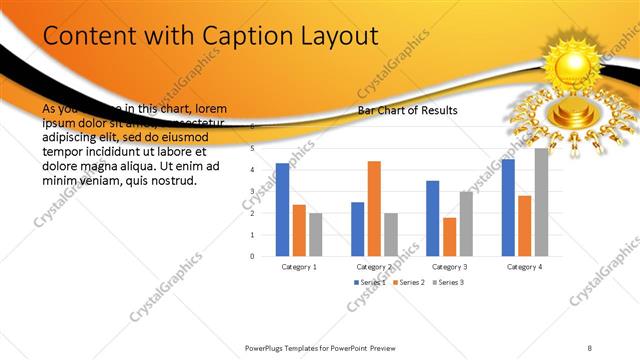 Content with Caption presentation slide layout