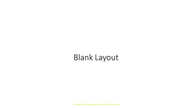 Blank presentation slide layout