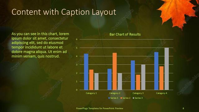 Content with Caption presentation slide layout