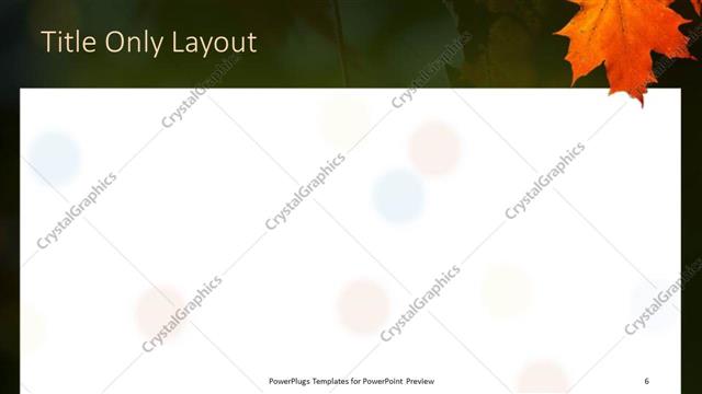 Title Only presentation slide layout