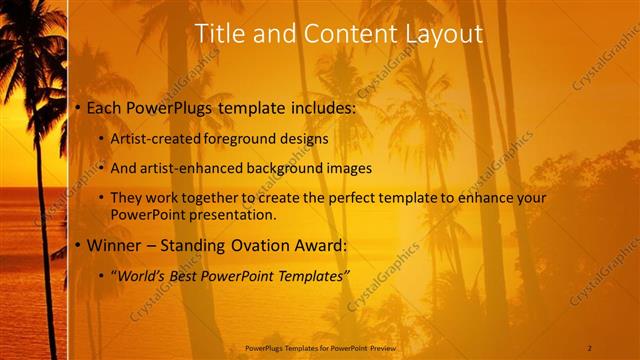 Title and Content presentation slide layout