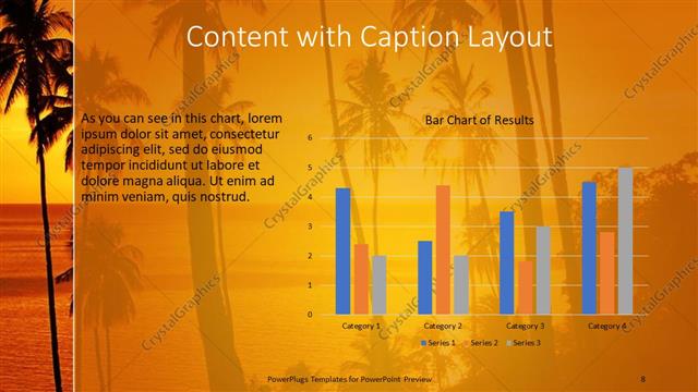 Content with Caption presentation slide layout