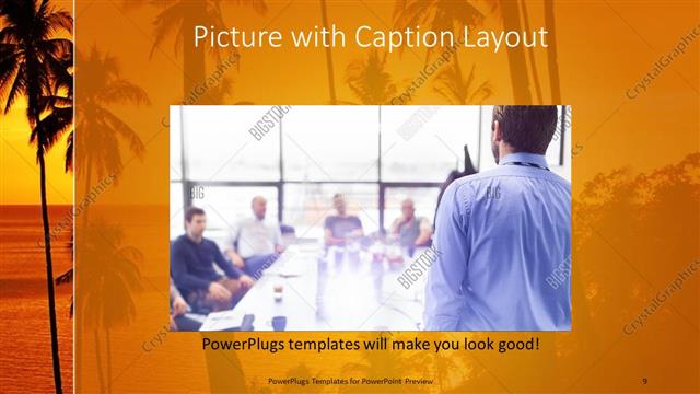 Picture with Caption presentation slide layout