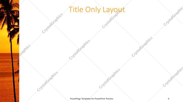 Title Only presentation slide layout