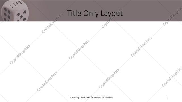 Title Only presentation slide layout